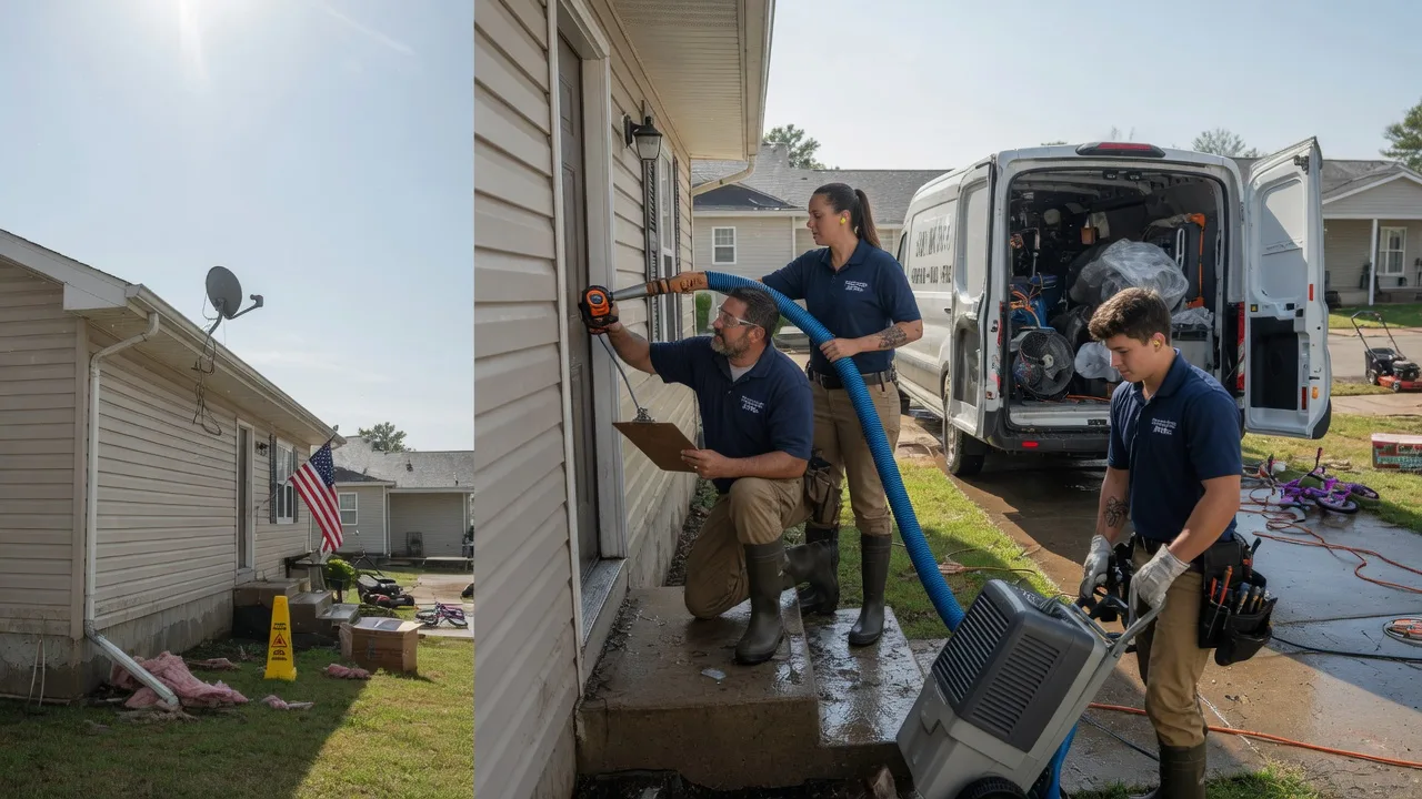 Ceiling Water Damage Restoration in Calhoun, LA near me